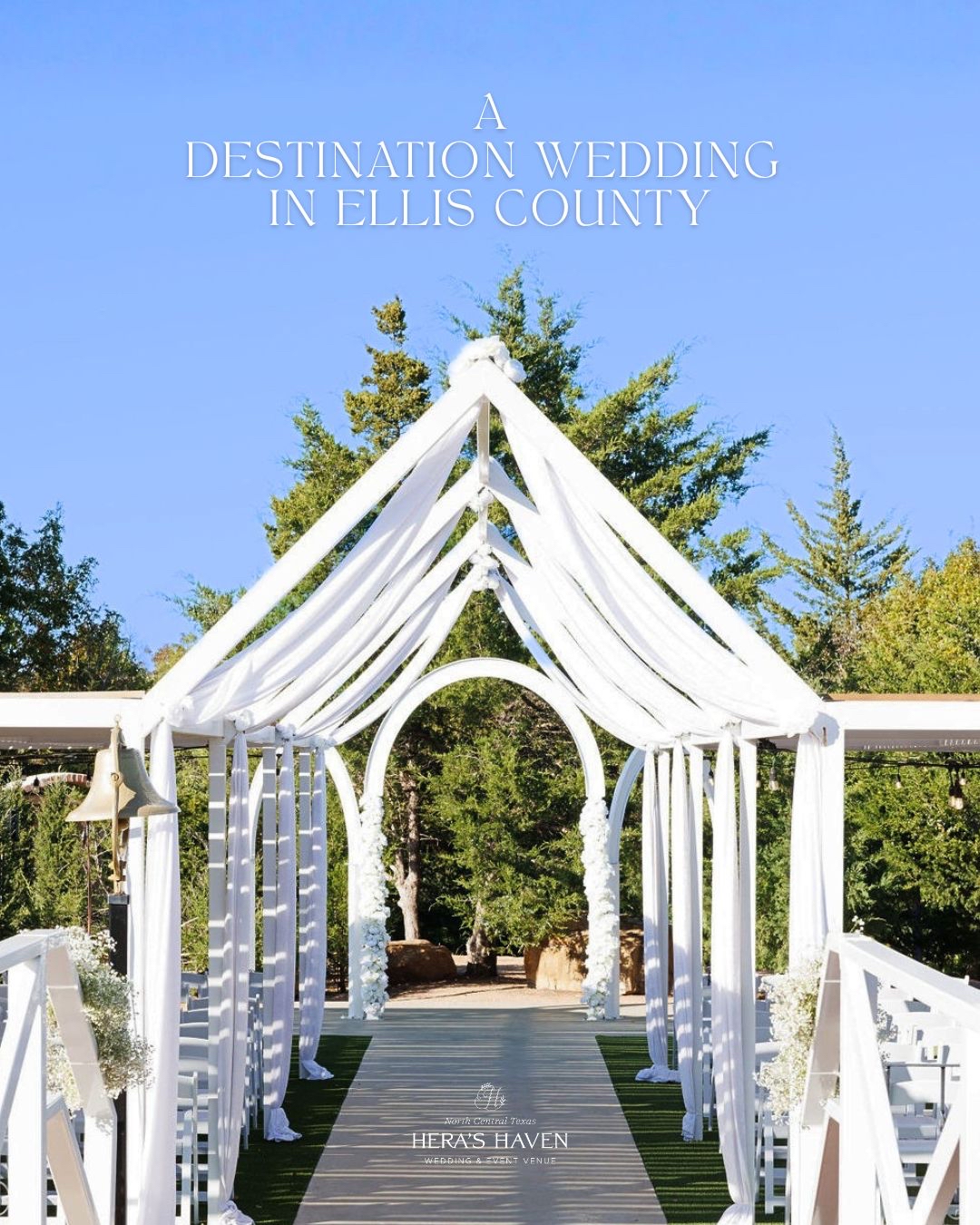 Hera's Haven wedding venue in Italy Texas serving the Dallas ft worth area